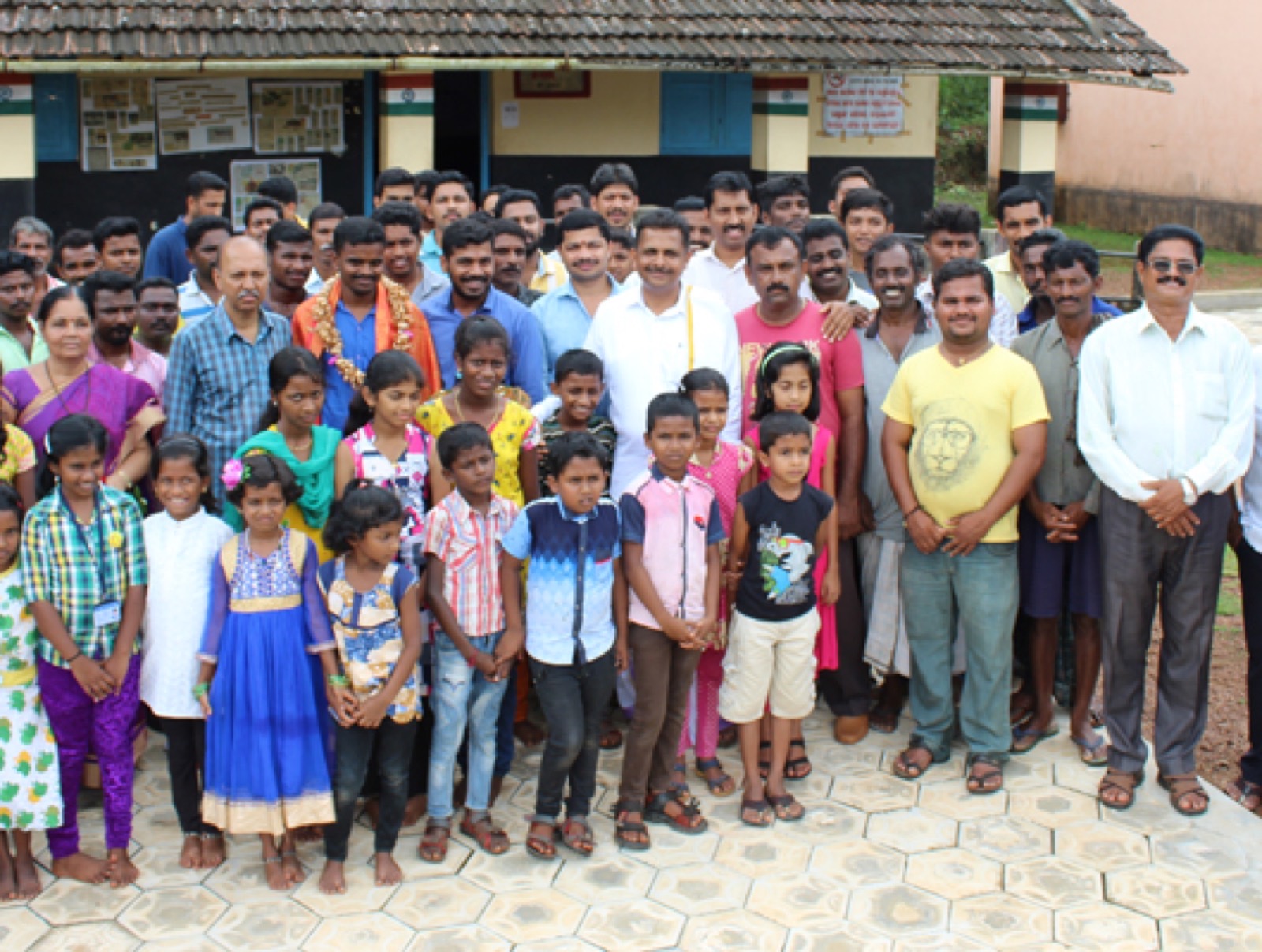 Students and organisers gathered at a programme run by the trust in Karkala taluk