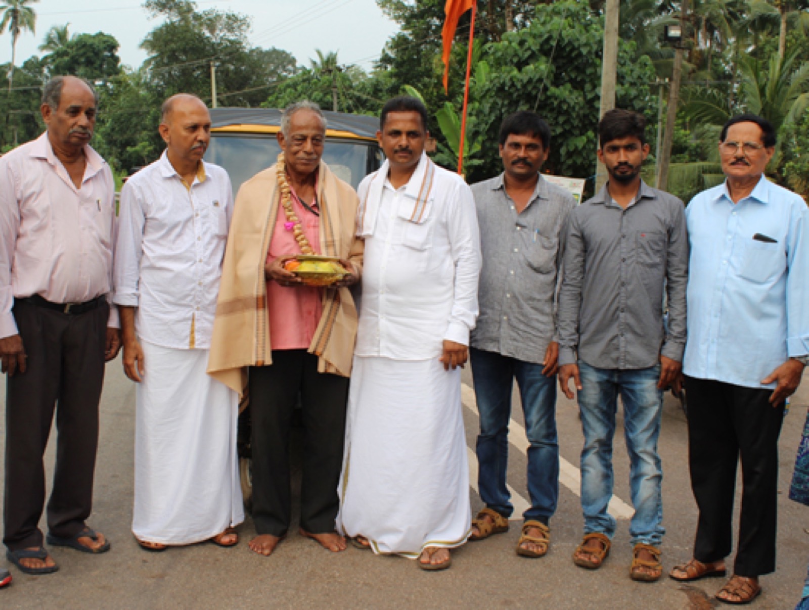 Supporters gathered at a public programme in Karkala